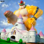 1:1 2026 3d_(artwork) anthro armor balls being_watched belly big_balls big_belly big_bulge big_butt big_muscles big_pecs big_penis blender_(artwork) blender_cycles_(artwork) body_of_water bowser bowser_day bracelet bridge building bulge butt castle castle_wall city claws clothing collar crown day detailed_background digital_media_(artwork) dragon dragon_koopa dress erection exhibitionism fantasy finger_claws foreskin gauntlets genitals glans gloves group hair handwear hat headgear headwear huge_balls huge_pecs huge_penis human humanoid humanoid_genitalia humanoid_penis hyper hyper_balls hyper_genitalia hyper_penis imminent_vore jewelry kingdom koopa light looking_at_another looking_at_genitalia looking_back looking_down looking_pleasured looming looming_over luigi macro macro_focus macro_male male male/male male_focus male_human mammal mario mario_bros maulclaw musclegut muscular muscular_anthro muscular_male mythological_creature mythological_scalie mythology nintendo nipples non-mammal_balls non-mammal_nipples nude nude_macro nude_male outside pecs penile penis pink_glans pink_nipples presenting princess_peach public public_exposure public_indecency public_nudity red_eyes red_hair reptile retracted_foreskin road royalty scales scalie seductive sharp_teeth shell size_difference smile smirk solo spiked_bracelet spiked_collar spiked_shell spikes spikes_(anatomy) stained_glass_window sunlight sunny tail teeth thick_thighs thong trio underwear vein veiny_penis voyeur watermark window