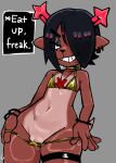 2026 alpha_channel anthro antlers bikini bikini_bottom_down bikini_pull biped black_hair bodily_fluids brown_body clothed clothed_anthro clothed_female clothing clothing_pull countershade_torso countershading cunnilingus_request december_holiday deer deltarune dialogue dialogue_box digital_drawing_(artwork) digital_media_(artwork) ear_piercing english_text female female_anthro flat_chested frown genitals glistening_thighs gold_bikini golden_week hair hair_over_eye horn jewelry legband lightner mammal narrowed_eyes navel necklace occult_symbol oral_request pentagram pentagram_necklace piercing question requesting rexuranus sex_request simple_background solo squish sweat swimwear swimwear_pull symbol tail tan_body tan_countershading text thick_thighs thigh_squish thighband transparent_background two-piece_swimsuit undertale_(series) vulva white_text wide_hips