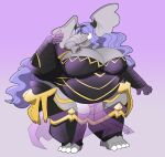 2025 accessory alternate_species anthro arm_armor armor barefoot belly big_belly big_breasts big_ears breastplate breasts camilla_(fire_emblem) cleavage clothed clothing digital_drawing_(artwork) digital_media_(artwork) elephant elephantid feet female fire_emblem fire_emblem_fates full-length_portrait furrification grey_body hair hair_accessory hair_over_eye hi_res huge_breasts huge_thighs hugo_enrique_art leg_armor lidded_eyes long_hair mammal nintendo obese obese_anthro obese_female open_mouth open_smile overweight overweight_anthro overweight_female panties portrait proboscidean proboscis_(anatomy) purple_background purple_hair simple_background smile solo standing thick_thighs translucent_loincloth trunk_(anatomy) tusks underwear wavy_hair wide_hips