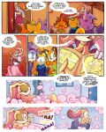 4:5 absurd_res anthro blaze_the_cat breasts bubble_bath clothed clothed_anthro clothed_female clothed_male clothing comic cream_the_rabbit daughter_(lore) dialogue domestic_cat english_text felid feline felis female flying_squirrel furniture hi_res lagomorph leporid male mammal marine_the_raccoon mother_(lore) mother_and_child_(lore) mother_and_daughter_(lore) nude parent_(lore) parent_and_child_(lore) parent_and_daughter_(lore) popfulblue procyonid rabbit raccoon ray_the_flying_squirrel rodent sciurid sega sofa sonic_the_hedgehog_(series) speech_bubble text towel towel_only vanilla_the_rabbit