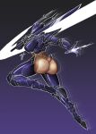 5_fingers absurd_res action_pose afterimage anthro antlers armor big_butt black_armor black_background brown_body brown_fur bubble_butt butt cloven_hooves colored_line_art december_holiday deer deltarune exposed exposed_butt fawn_spots female fingers fur glowing glowing_hand gradient_background hi_res holding_melee_weapon holding_object holding_sword holding_weapon hooves horn mammal melee_weapon mrdarknessart1's_roaring_knight multicolored_butt new_world_deer one_leg_up pose purple_armor purple_background raised_leg rear_view reindeer roaring_knight screentone scut_tail short_tail shoulder_pads simple_background simpleesteban solo sword tail tan_body tan_fur thick_thighs two_tone_butt unconvincing_armor undertale_(series) weapon white_glow white_line_art wide_hips