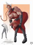 2026 2_horns 2_penises 4_arms absurd_res bent_over biceps big_breasts big_muscles big_penis black_clothing black_footwear black_shoes blush blush_lines bodily_fluids border braided_hair breast_grab breasts cleavage clothed clothing cum cum_drip cum_on_another cum_on_hand cum_on_head cum_on_penis cum_puddle cum_string digital_drawing_(artwork) digital_media_(artwork) diphallism dress dripping duo ellipsis emanata erection excessive_cum excessive_genital_fluids eyebrows footwear full-length_portrait genital_fluids genitals glistening glistening_body glistening_skin gradient_background gynomorph gynomorph/male hair hand_on_breast hand_on_own_breast hand_on_own_penis hand_on_penis hi_res horn horned_humanoid huge_breasts huge_muscles huge_penis human human_on_humanoid humanoid intersex intersex/male interspecies larger_gynomorph larger_humanoid larger_intersex long_hair looking_at_viewer male mammal meloune multi_arm multi_genitalia multi_limb multi_penis muscular muscular_arms muscular_gynomorph muscular_humanoid muscular_intersex nervous not_furry open_mouth orange_eyes orange_hair outside_border penis portrait prosthetic prosthetic_arm prosthetic_leg prosthetic_limb raised_inner_eyebrows red_clothing red_dress shaking shoes simple_background size_difference smaller_human smaller_male standing thick_penis thick_thighs throbbing throbbing_penis trembling vein veiny_penis vertical_diphallism watermark white_border white_horn wide_hips