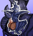 anthro antlers armor big_butt black_armor black_clothing black_thong black_underwear blue_armor bottomwear brown_body brown_fur butt clothing crouching december_holiday deer deltarune exposed exposed_butt female fishnet_bottomwear fishnet_clothing footwear fur gradient_background halftone hi_res high_heels horn mammal mrdarknessart1's_roaring_knight new_world_deer purple_background rear_view reindeer roaring_knight sansoll889 screentone scut_tail shoes short_tail shoulder_pads side_view simple_background solo tail thong unconvincing_armor undertale_(series) underwear wide_hips