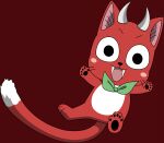  anthro cute_face demon domestic_cat exceed fairy_tail felid feline felis feral happy_(fairy_tail) happy_the_red invalid_tag male mammal 