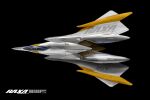  aircraft airplane asterozoa barcode black_background fighter_jet from_above highres jet military military_vehicle no_humans original solo vehicle_focus 