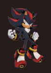  2020 absurd_res anthro clothing cylent_nite eulipotyphlan footwear gloves handwear hedgehog hi_res male mammal shadow_the_hedgehog simple_background solo sonic_the_hedgehog_(series) tuft video_games 