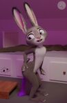  3d_(artwork) anthro chickenass digital_media_(artwork) dildo disney female fur genitals hi_res judy_hopps lagomorph leporid mammal masturbation nude penis rabbit sex_toy solo toying_self zootopia 