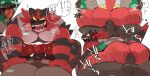  anal anal_penetration anthro balls blush bodily_fluids brown_body butt cowgirl_position dripping duo edit genital_fluids genitals hi_res hyaku_(artist) incineroar japanese_text male male/male male_on_bottom male_on_top male_penetrated male_penetrating male_penetrating_male muscular muscular_anthro muscular_male nintendo on_bottom on_top open_mouth penetration penis pok&eacute;mon pok&eacute;mon_(species) precum precum_drip red_body rillaboom sex simple_background sweat text uncensored video_games white_background 