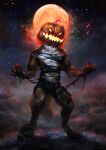  2020 anthro canid canine canis clothing digital_media_(artwork) food fruit halloween hi_res holidays horror_(theme) male mammal moon plant pumpkin rakan simargl solo star torn_clothing were werecanid werecanine werewolf wolf 