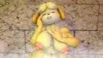  16:9 3d_(artwork) animal_crossing anthro bathing big_breasts breasts canid canine canis cleavage clothed clothing curvy_figure daemont92 digital_media_(artwork) domestic_dog female hand_on_breast hi_res isabelle_(animal_crossing) isisazza mammal navel nintendo nipples nude shower showering solo source_filmmaker video_games voluptuous water wet wide_hips widescreen 
