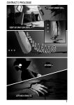  absurd_res anthro baseball_bat bat_(object) black_and_white blood blood_on_hand bodily_fluids clothing comic comic_page contract_(moonrunes) death dialogue hallway hi_res male manga monochrome moonrunes office shirt solo topwear weapon white_eyes xenny_(moonrunes) 