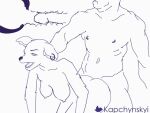  4:3 animated animation_art anthro canid canine canis domestic_dog duo female frame-by-frame kapchynskyi male male/female mammal muscular short_playtime x-ray 