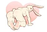  2021 all_fours anthro anus beastars breasts butt domestic_rabbit feet female fingering fingering_self fur genitals haru_(beastars) hi_res lagomorph leporid long_ears looking_back mammal masturbation nipples nude one_eye_closed oryctolagus pussy rabbit rear_view soles solo spicedpopsicle vaginal vaginal_masturbation white_body white_fur 