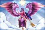  absurd_res anthro anthrofied big_breasts breasts cleavage clothed clothing equid equine female friendship_is_magic hi_res holding_object holding_staff horn magic mammal my_little_pony solo staff tatemil twilight_sparkle_(mlp) wide_hips winged_unicorn wings 