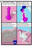  absurd_res anal anal_penetration anthro balls butt comic dildo english_text erection fingering fur genitals gespielt hair hi_res humanoid_genitalia humanoid_penis lagomorph leporid lube male male_penetrated mammal masturbation nude open_mouth penetration penis rabbit sex_toy simple_background solo text 