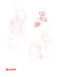  andromorph anthro duo female hi_res intersex jishwalob joshi_raccoon lagomorph leporid louie lynraccoon male male/female mammal procyonid rabbit raccoon sketch 