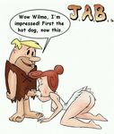  barney_rubble hanna_barbera jab the_flintstones wilma_flintstone 