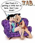  betty_rubble fred_flintstone hanna_barbera jab the_flintstones 