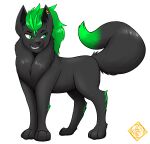  absurd_res canid canine canis dismaydream_(oc) feral hi_res jewelry male mammal runescript solo wolf 