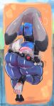  absurd_res anthro big_butt blush butt clothed clothing disney female grey_body hi_res huge_butt judy_hopps kiseff lagomorph leporid mammal panties rabbit solo thick_thighs underwear zootopia 