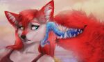  affectionate alenkavoxis anthro canid canine canis cheek_lick darkflamewolf face_lick female heterochromia hi_res kissing licking love mammal solo tail_maw tail_mouth taylor_renee_wolford_(darkflamewolf) tongue tongue_out wolf 