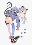  animal_ears ass garter mhk_(mechamania) nekomimi tail thighhighs 