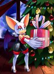  anthro big_breasts boots breasts cabin cephei chiropteran christmas christmas_tree clothing female fireplace footwear gift hi_res high_heels holding_object holidays huge_breasts legwear looking_at_viewer mammal night open_toe_footwear plant platform_footwear platform_heels rouge_the_bat shoes smile solo sonic_the_hedgehog_(series) star thick_thighs thigh_boots thigh_highs tree wide_hips 