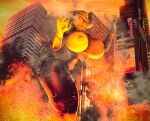  3d_(artwork) alilkira anthro big_breasts breasts city destruction digital_media_(artwork) female fire hi_res lizard macro muscular nipples parovozik reptile scalie skyscraper source_filmmaker warfaremachine 