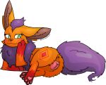  2021 4_legs admiring alpha_channel angelthegamer animal_genitalia animal_pussy anus blue_nose blush blush_lines brown_body brown_fur butt canine_pussy eeveelution eyelashes fan_character female feral flareon fur genitals green_eyes hi_res looking_back lying nintendo on_side orange_body orange_fur pawpads paws pok&eacute;mon pok&eacute;mon_(species) purple_body purple_fur pussy quadruped rear_view red_body red_fur relaxing sheela_(angelthegamer) simple_background smile solo transparent_background video_games 