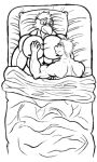  anthro avian bed bed_sheet bedding bedroom big_muscles bird dragon duo eye_contact eyewear falcon falconid feathered_dragon feathers firion_(firionsnipples) furniture glasses hi_res huge_muscles looking_at_another male male/male muscular pillow psychoticwalrus size_difference specules_(specules) 