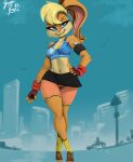  anthro blonde_hair bra breasts clothing coffekitten digital_drawing_(artwork) digital_media_(artwork) female footwear hair hi_res lagomorph leporid lola_bunny looney_tunes mammal music_player rabbit shaded shoes signature sneakers socks sports_bra sportswear underwear warner_brothers yellow_clothing yellow_footwear yellow_socks 