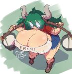  animal_humanoid big_breasts bovid bovid_humanoid bovine bovine_humanoid breasts cattle_humanoid coffeeslice eyewear glasses hi_res horn horned_humanoid huge_breasts humanoid mammal mammal_humanoid nipple_outline solo thick_thighs wide_hips 