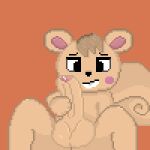  animal_crossing anthro balls erection genitals low_res male mammal marshal_(animal_crossing) nintendo nude rodent sciurid solo stupidcastiel video_games 