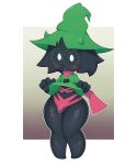  anthro blush bovid bulge caprine ciavs clothed clothing crossdressing deltarune eyewear girly glasses goat hi_res lingerie male mammal ralsei solo video_games wide_hips 