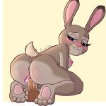  1:1 2016 anthro asakitty bite biting_lip biting_own_lip blush bodily_fluids breasts butt clothed clothing cum disembodied_penis disney duo erection female female_penetrated fur genital_fluids genitals hair judy_hopps lagomorph leporid male male/female male_penetrating male_penetrating_female mammal nick_wilde nipples nude penetration penis pussy rabbit self_bite sex simple_background smile vaginal vaginal_penetration zootopia 