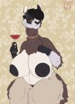  alcohol anthro areola beverage big_areola big_breasts black_areola black_hair bracelet breasts brown_body brown_fur camelid clothing curvy_figure dona_ofelia eliotak eyewear female frown fur glasses hair hair_over_eye hi_res huge_breasts jewelry llama long_neck mammal mature_female neck_tuft necklaces nipples one_eye_obstructed overweight overweight_female panties red_eyes ring solo thick_thighs tuft underwear voluptuous wide_hips wine wine_glass 