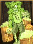  1_eye 2020 absurd_res animatronic anthro bottomwear canid canine claws clothed clothing endoskeleton exposed_endoskeleton five_nights_at_freddy&#039;s five_nights_at_freddy&#039;s_ar fox foxy_(fnaf) fur goo_(disambiguation) green_body green_ears green_fur green_hair green_nose grey_sclera hair hi_res hook hook_hand machine male mammal metal metallic metallic_body multicolored_body notched_ear open_mouth pirate pseudo_clothing radioactive radioactive_foxy_(fnaf) radioactive_fur radioactive_symbol radioactive_waste raised_arm reaching reaching_out reaching_towards_viewer robot robotic_hand robotic_leg robotic_legs sharp_claws sharp_teeth short_hair shorts smile solo soulless_eyes standing teeth topless topless_anthro topless_male torn_body translucent translucent_body twinkattstudios two_tone_body video_games white_eyes wide_eyed 