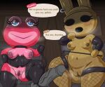  amphibian animal_crossing animate_inanimate anthro areola bedroom_eyes big_areola blue_eyes brown_body clothing coco_(animal_crossing) collar corset countershading dialogue disembodied_penis domination duo empty_eyes erect_nipples female female_domination fishnet fishnet_legwear frog genitals hi_res inverted_nipples lagomorph latex_stockings leash legwear leporid liarborn lingerie long_labia makeup male male/female mammal narrowed_eyes nintendo nipples penis piercing pink_body pink_skin plump_labia puddles_(animal_crossing) pussy rabbit sculpture seductive short_stack statue steam talking_to_viewer thick_thighs topwear video_games wide_hips 