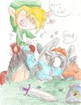  legend_of_zelda link midna nintendo perverted_bunny twili twilight_princess 