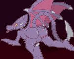  alien balls butt genitals hi_res male metroid nintendo ridley solo space_dragon_(metroid) super_smash_bros. tongue tongue_out ultilix video_games wings yellow_eyes 