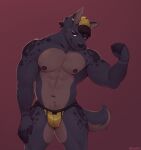  absurd_res anthro big_boy bulge canid canine canis hi_res male mammal muscular muscular_anthro muscular_male pinup pose snaftfc solo wolf 