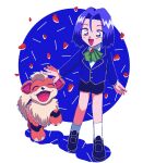  1boy child gen_1_pokemon growlithe highres james_(pokemon) lr_cu3 pokemon pokemon_(anime) pokemon_(creature) team_rocket 