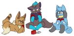  alpha_channel anthro anthrofied black_body blue_body brown_body card decision_making dipstick_tail eevee female gloves_(marking) group hi_res leg_markings lying markings multicolored_tail nintendo on_front pok&eacute;mon pok&eacute;mon_(species) red_eyes riolu shiny_pok&eacute;mon simple_background sitting socks_(marking) tongue tongue_out transparent_background unknown_artist video_games zorua 