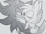  2014 amy_rose anthro anthro_on_anthro bloomphantom clothing duo eulipotyphlan eyes_closed female gloves half-closed_eyes handwear hedgehog hi_res male male/female mammal narrowed_eyes open_mouth shadow_the_hedgehog simple_background sonic_the_hedgehog_(series) text url video_games 