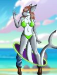  3:4 bikini clothing female fish gal gender_transformation hoop m2f male marine ring shark swimwear trans_(lore) transformation 