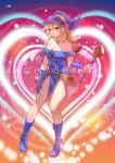  1girl absurdres blonde_hair blue_eyes breasts cleavage dark_magician_girl gloves highres large_breasts long_hair looking_at_viewer solo spiz yu-gi-oh! 