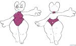  anthro beaver clothing curvy_figure female huge_thighs mammal mizu_(onetiredbear) onetiredbear purple_clothing rodent solo thick_thighs unimpressed voluptuous wide_hips 