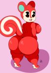  animal_crossing anthro big_breasts big_butt breasts butt digital_media_(artwork) eyebrows feet female fur hair hi_res hindpaw huge_butt looking_at_viewer looking_back mammal nintendo nr_ac nude open_mouth paws poppy_(animal_crossing) red_body rodent sciurid shaded shadow short_stack simple_background smile solo thick_thighs tree_squirrel unibrow video_games 
