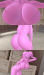  3d_(artwork) anthro breasts butt digital_media_(artwork) espurr fan_character felid feline female hi_res mammal nintendo pink_body pok&eacute;mon pok&eacute;mon_(species) skulltronprime969 solo source_filmmaker thick_thighs video_games 