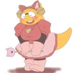  &lt;3 &lt;3_necklace 2021 alphys alpi anthro armwear bell big_breasts bodily_fluids boots bottomwear breasts clothed clothing cosplay costume eyes_closed eyewear fake_cat_ears fake_ears female footwear fully_clothed glasses gloves handwear holding_object holding_wand jewelry legwear lizard mew_mew_(undertale) mew_mew_kissy_cutie necklace nervous non-mammal_breasts open_mouth open_smile reptile scalie shirt simple_background skirt smile solo standing sweat thick_tail topwear undertale video_games wand 